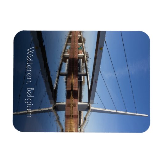 The New Passerelle, Wetteren, Belgien Magnet (Horizontal)
