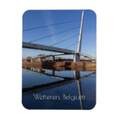 The New Passerelle, Wetteren, Belgien Magnet (Vertikal)