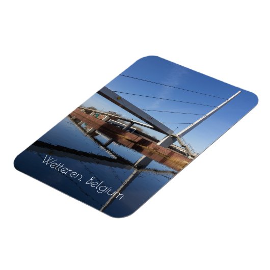 The New Passerelle, Wetteren, Belgien Magnet (Linke Seite)