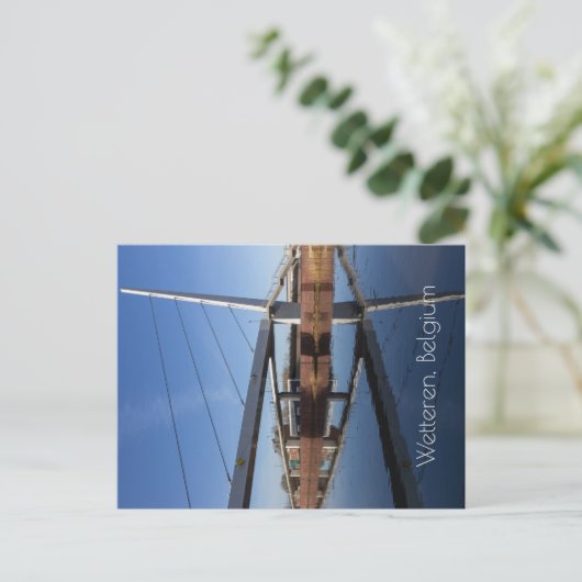 The New Passerelle, Wetteren, Belgien Postkarte (Stehend Vorderseite)