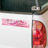 "The new Verheiratet" "Mr. & Mrs." Pink Agate Ston Autoaufkleber (Auf Lkw)