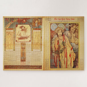 The New York Daily News von Alphonse Mucha Puzzle