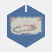 The Newborn King! Ornament Aus Glas (Rückseite)