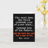 The Next Time The Devil Reminds You Of Your Past  Karte (Gelbe Blume)