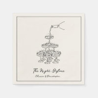 The Night Before Elegante Champagne Tower Sketch
