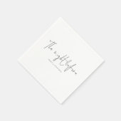 The Night Before Elegante Script Probe Dinner Serviette (Ecke)