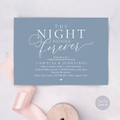 „The Night Before Forever“ Moderne Probe-Dinnerpar Einladung