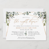 The Night Before Gold Green Probe Dinner Einladung (Vorderseite)