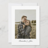 The Night Before Modern Photo  Rehearsal Dinner Einladung (Rückseite)