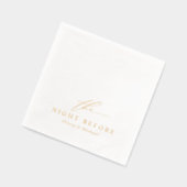 The Night Before Modern Rehearsal Dinner Wedding Servietten Mit Folie (Links)
