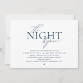 The Night Before, Modern Wedding Rehearsal Dinner  Einladung (Vorderseite)