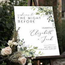 The Night Before Probe Dinner signieren Hochzeit R