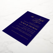 The Night Before Rehearsal Dinner Invitation blue Folieneinladung (Gedreht)