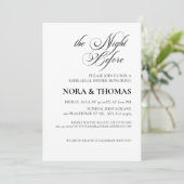 The Night Before Rehearsal Dinner Invitation Einladung (Stehend Vorderseite)