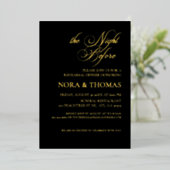 The Night Before Rehearsal Dinner Invite Black Folieneinladung (Stehend vorne)
