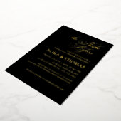 The Night Before Rehearsal Dinner Invite Black Folieneinladung (Gedreht)