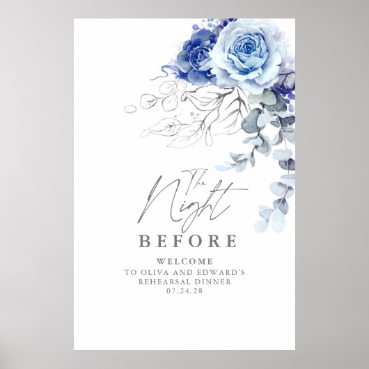 The Night Before Rehearsal Dinner Welcome Poster (Vorne)