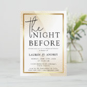 The Night Before Wedding Invitation Einladung (Stehend Vorderseite)