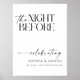 The Night Before Wedding Rehearsal Dinner Poster