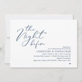 The Night Before Wedding Rehearsal Romantic Dinner Einladung (Vorderseite)