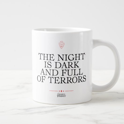 The Night is Dark and Full of Terrors Jumbo-Tasse (Rechts)