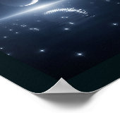 🖼️ The Night Lists - Crescent Moon & Star Poster (Ecke)