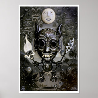 "The Night Marcher" Art Print - (Pop surreal Art) Poster