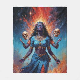 The Night Mother Kali Fleecedecke