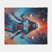 The Night Mother Kali Fleecedecke (Vorderseite (Horizontal))