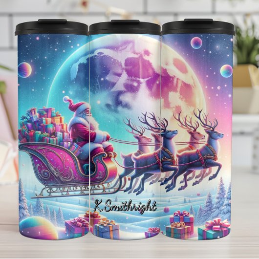 The Night Santa Took Flight Thermosbecher