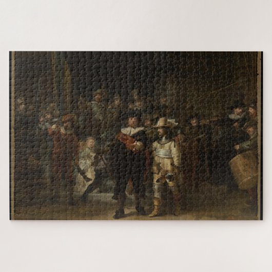 The Night Watch (1642) von Rembrandt van Rijn Puzzle (Horizontal)