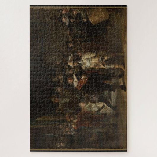 The Night Watch (1642) von Rembrandt van Rijn Puzzle (Vertikal)