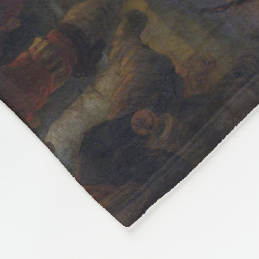 The Night Watch, Rembrandt, 1642 Fleecedecke (Ecke)