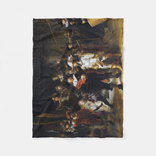The Night Watch, Rembrandt, 1642 Fleecedecke (Vorderseite)
