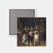 The Night Watch, Rembrandt, 1642 Magnet (Vorderseite/Rückseite)