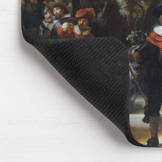 The Night Watch, Rembrandt, 1642 Mousepad (Ecke)