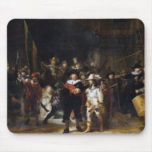 The Night Watch, Rembrandt, 1642 Mousepad (Vorne)