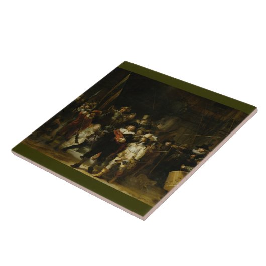 The Night Watch, Rembrandt van Rijn Fliese (Seite)