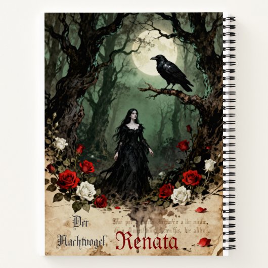 The Nightbird Notizblock (Rückseite)