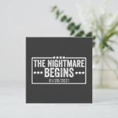 the nightmare begins einladung (Stehend Vorderseite)