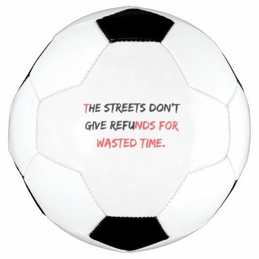 The No Refunds Design: Fußball (Vorderseite)