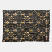 The Noël Kitchen Elegance - Black Geschirrtuch (Horizontal)