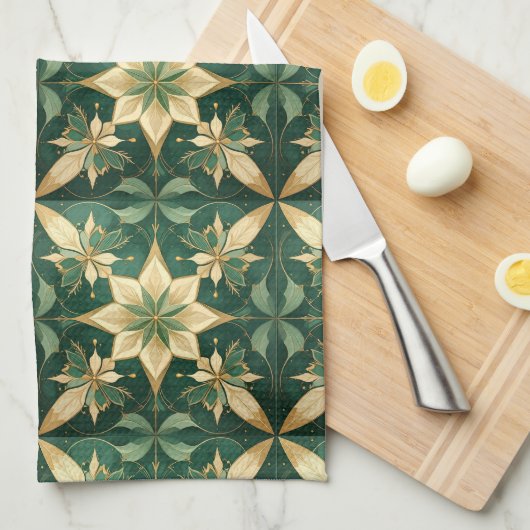 The Noël Kitchen Elegance - Star Geschirrtuch (Viertel Falte)