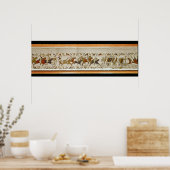 The Norman cavalry attacks the English Poster (Küche)