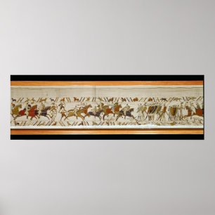 The Norman cavalry attacks the English Poster