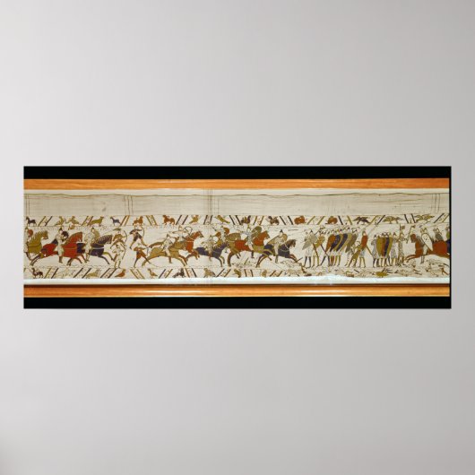 The Norman cavalry attacks the English Poster (Vorne)