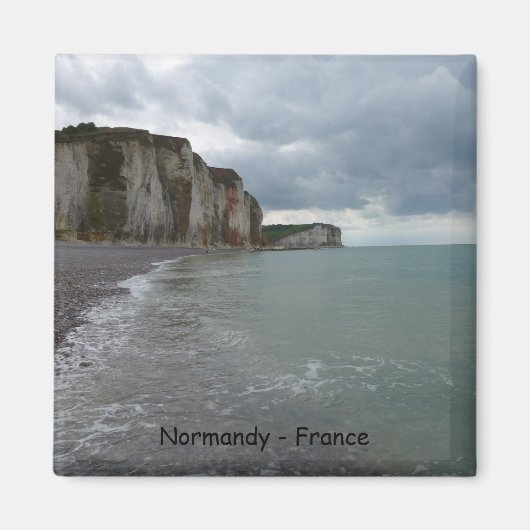 The Normandy coast in France - Les Petites Dalles Magnet (Vorne)