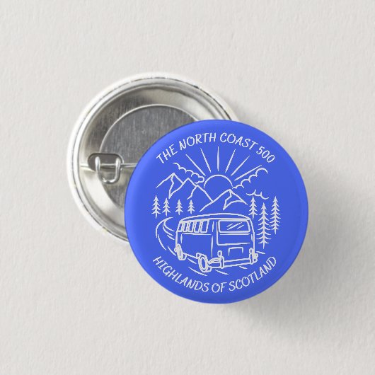 The North Coast 500 scotland adventure nc 500 gift Button (Vorne & Hinten)