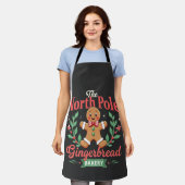 The North Pole Gingerbrot Bakery Weihnachten Schürze (Getragen)