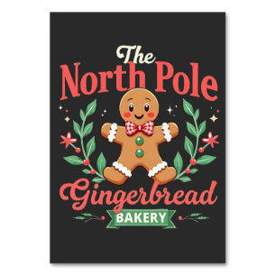 The North Pole Gingerbrot Bakery Weihnachten Tischnummer